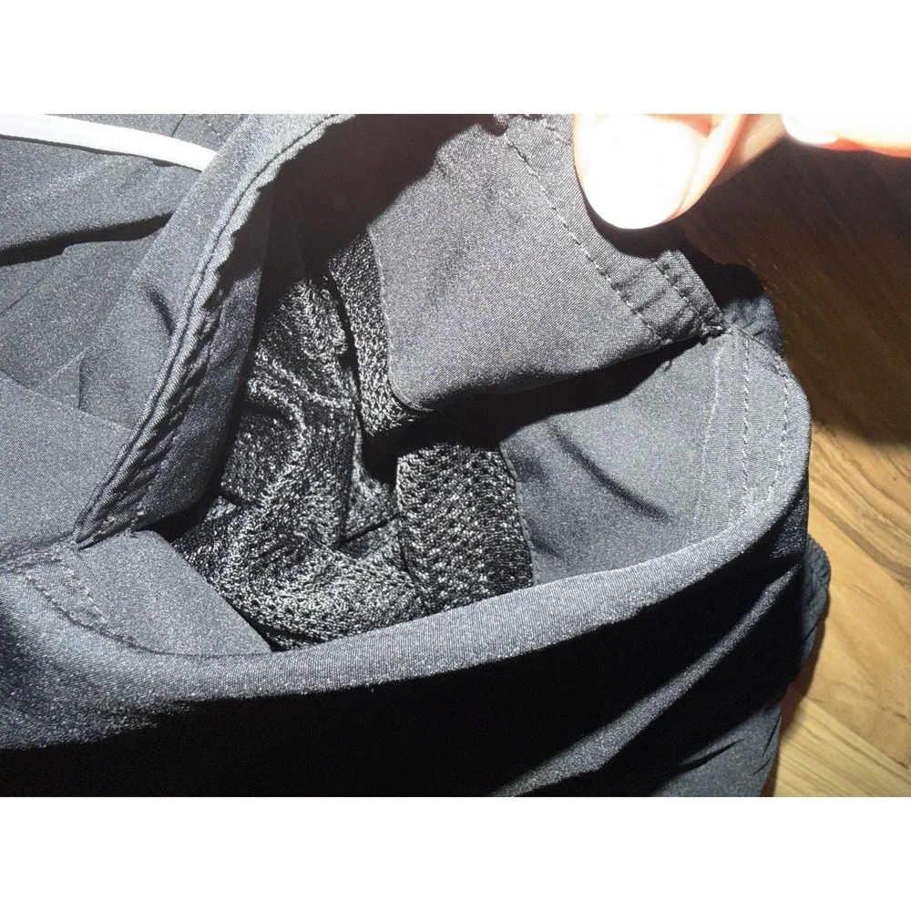 Hollister Men's Sz L Large Swim Shorts Black Lined Netting Pockets